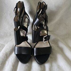 Elegant Black Women's Sandals Heels